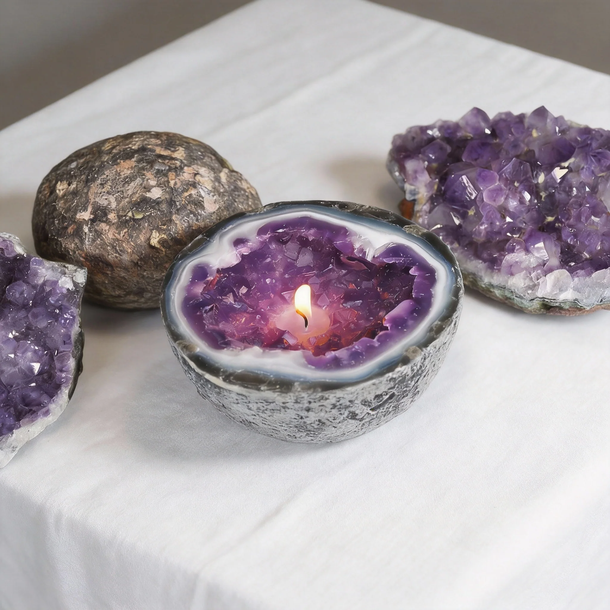 🎅 Christmas Hot Sale🌟 Mineral crystal candles that heal the soul