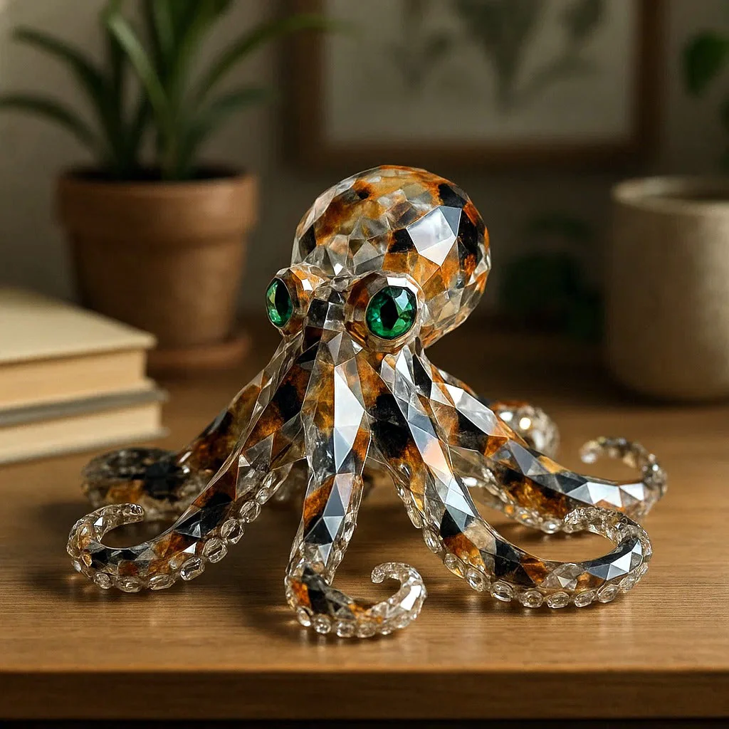 🌊Crystal style ocean octopus statue - Image 2