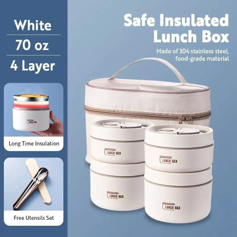 ( Promotion 49% OFF) Portable Insulated Lunch Container Set - BUY 2 FREE SHIPPING