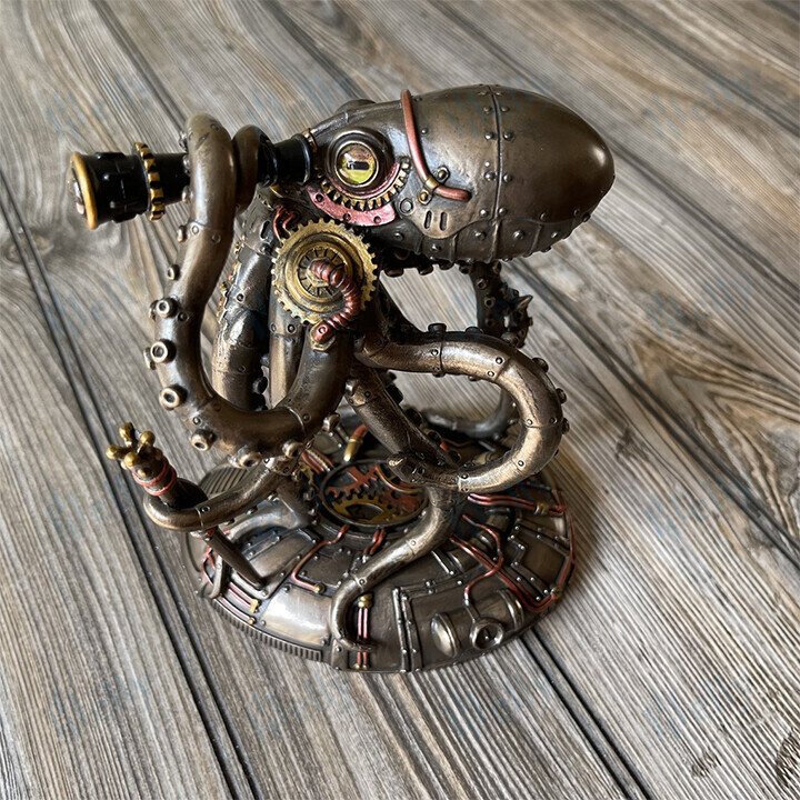 Steampunk Seabed Hiker Octopus Statue Decor - Image 5
