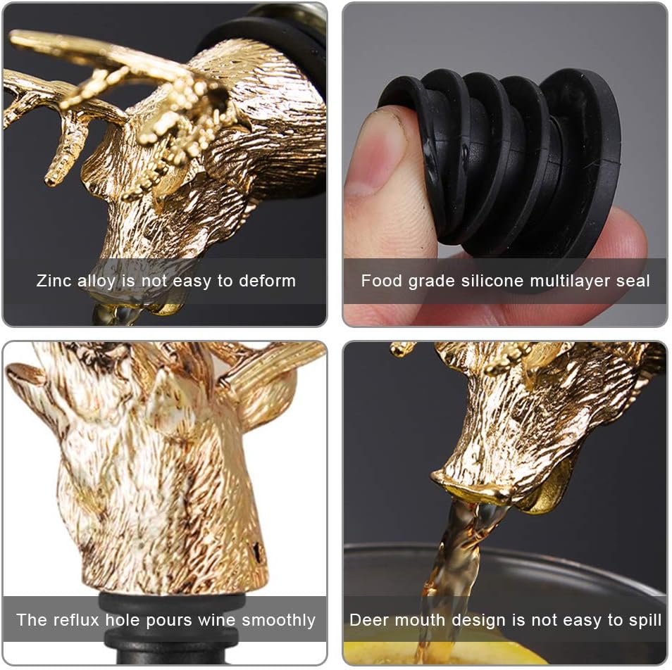 Deer Head Wine Pourer - Image 4