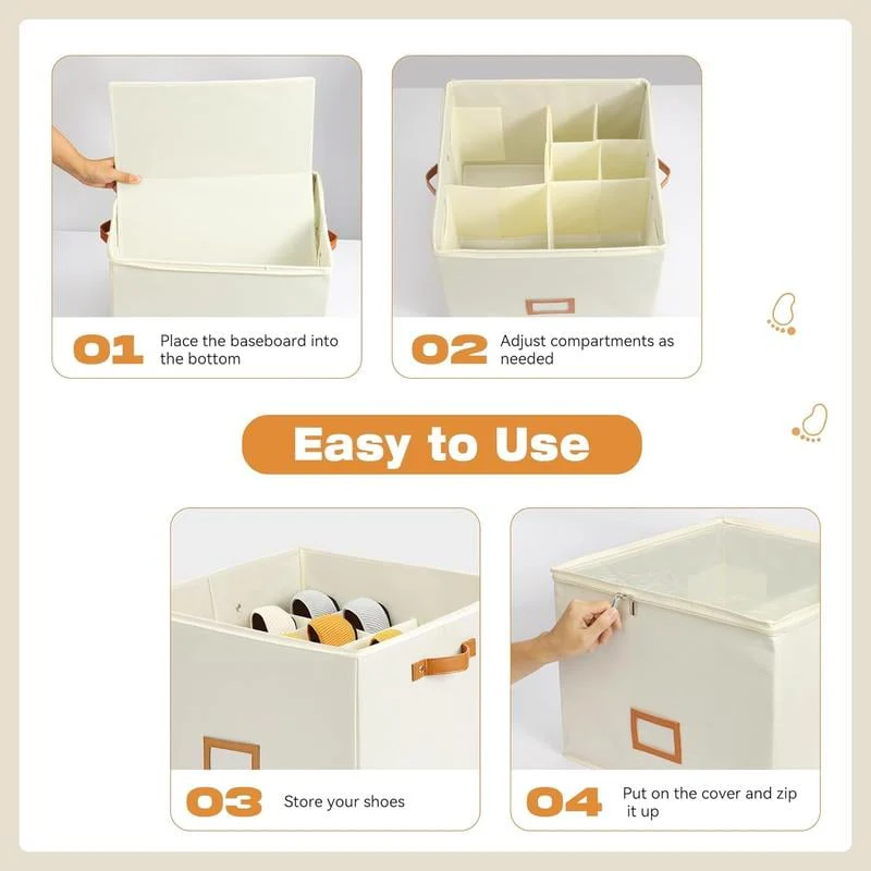 🔥Fabric Shoe Organizer Storage Box - Image 7