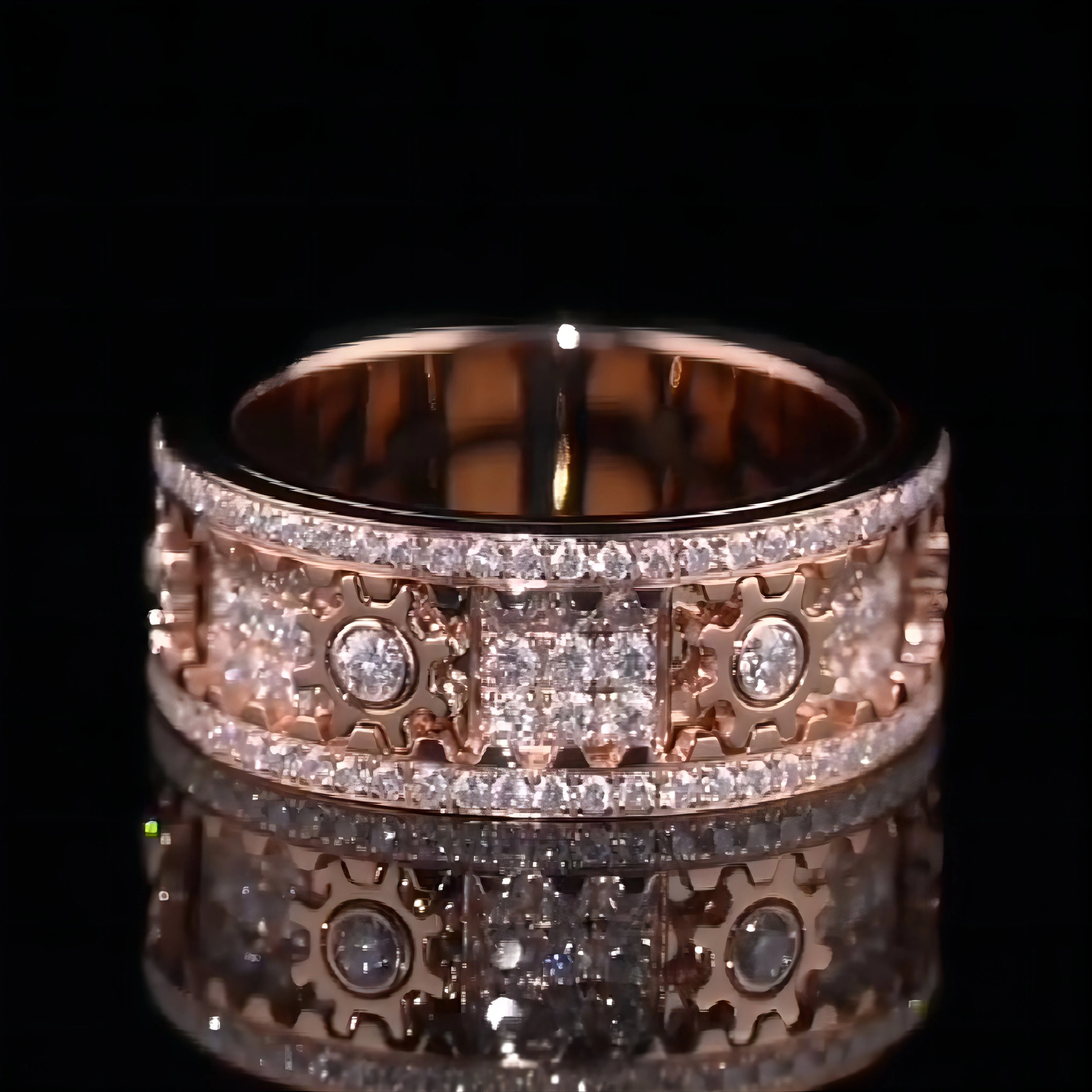 🔥HOT SALE 🔥-Diamond Crystal Gear Ring - Image 13