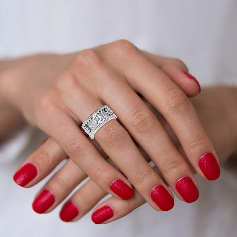 🔥HOT SALE 🔥-Diamond Crystal Gear Ring - Image 14
