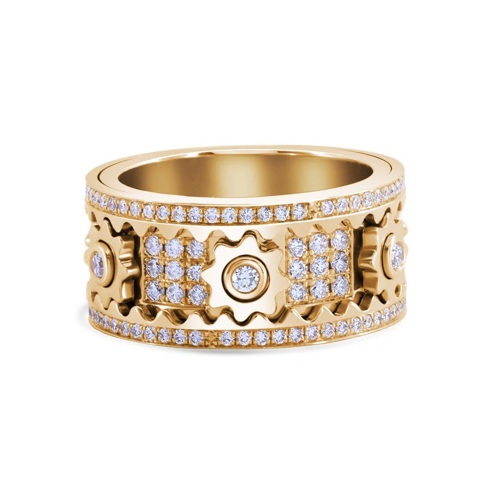🔥HOT SALE 🔥-Diamond Crystal Gear Ring - Image 15