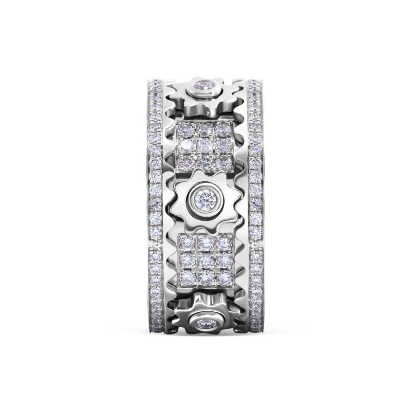 🔥HOT SALE 🔥-Diamond Crystal Gear Ring - Image 6