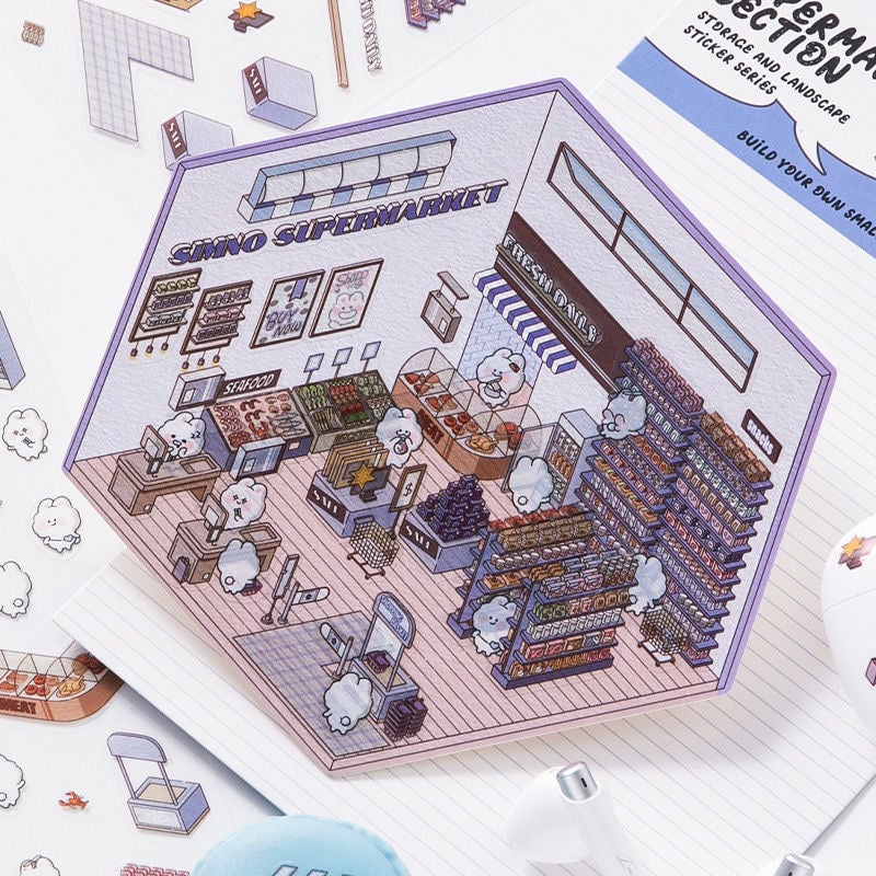 ✨DIY 3D House Stickers 🎁Give away free A pair of tweezers - Image 11