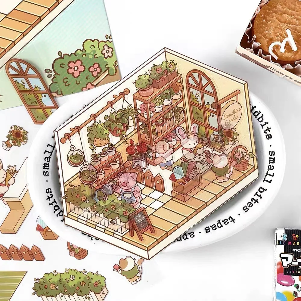 ✨DIY 3D House Stickers 🎁Give away free A pair of tweezers - Image 12