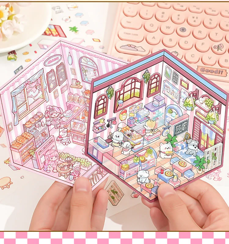 ✨DIY 3D House Stickers 🎁Give away free A pair of tweezers - Image 13