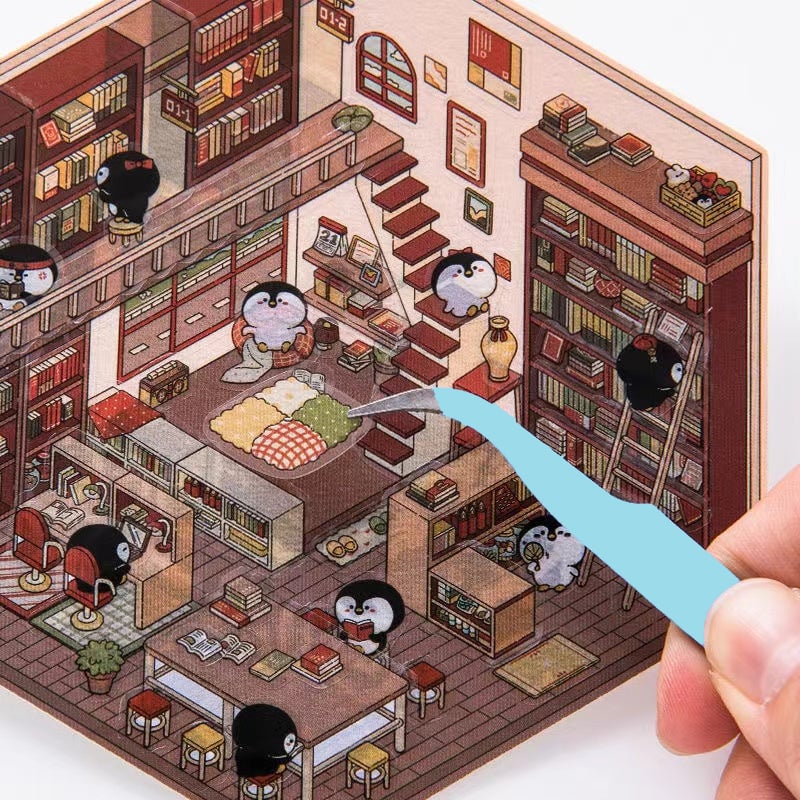 ✨DIY 3D House Stickers 🎁Give away free A pair of tweezers - Image 15