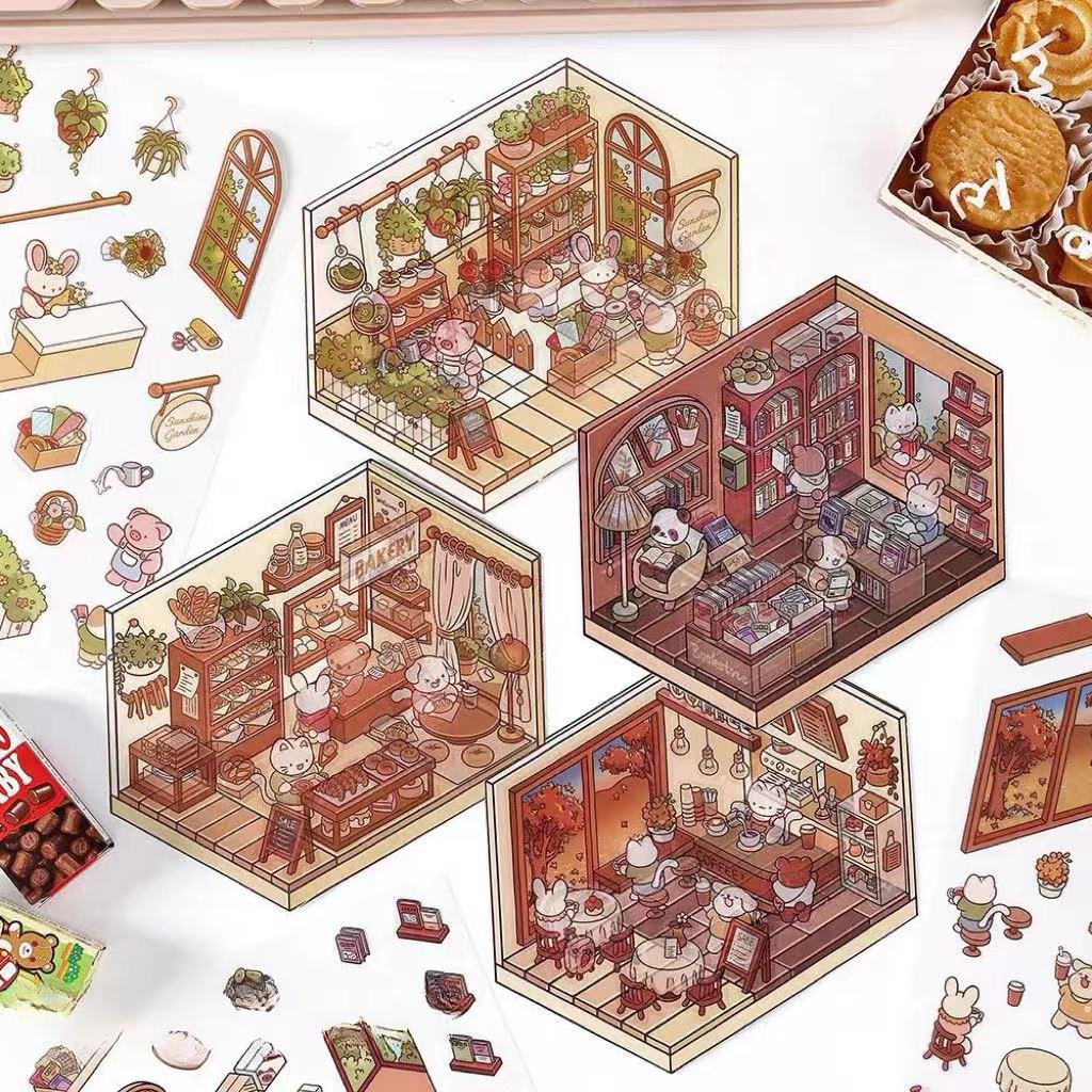 ✨DIY 3D House Stickers 🎁Give away free A pair of tweezers - Image 2