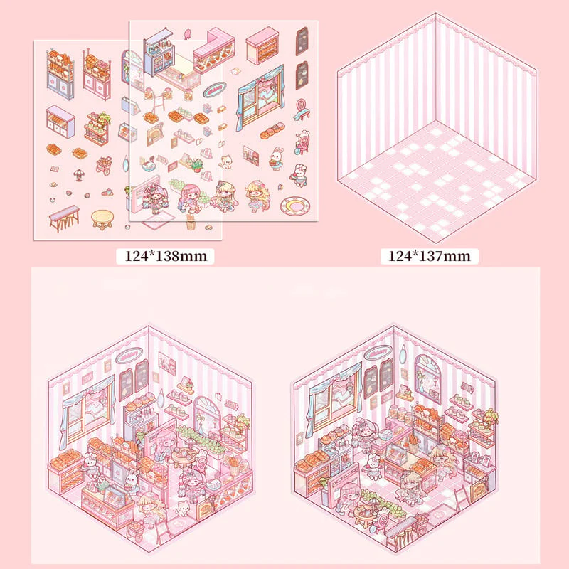 ✨DIY 3D House Stickers 🎁Give away free A pair of tweezers - Image 26