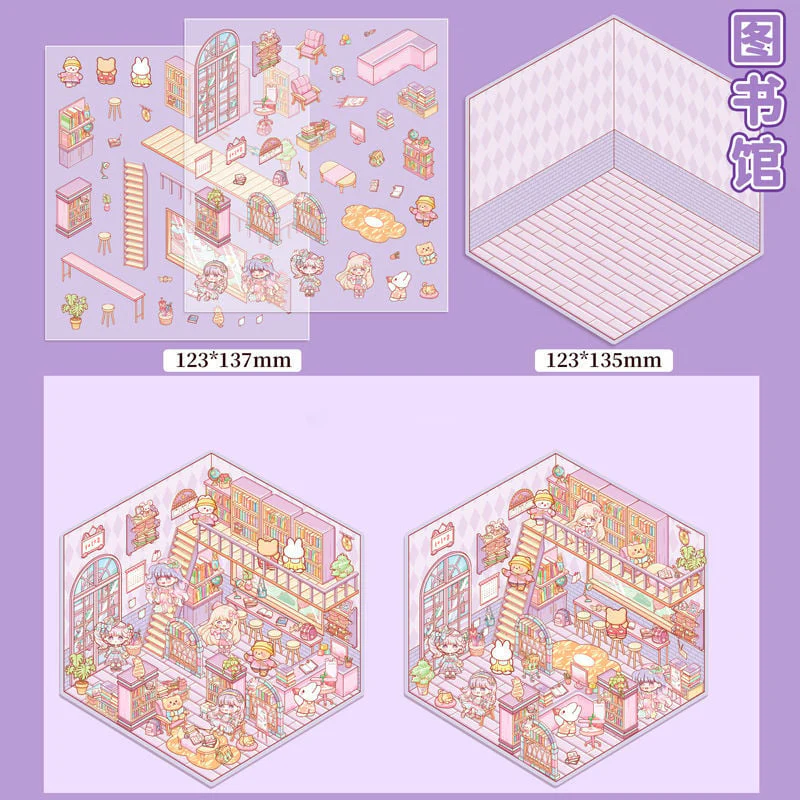✨DIY 3D House Stickers 🎁Give away free A pair of tweezers - Image 28
