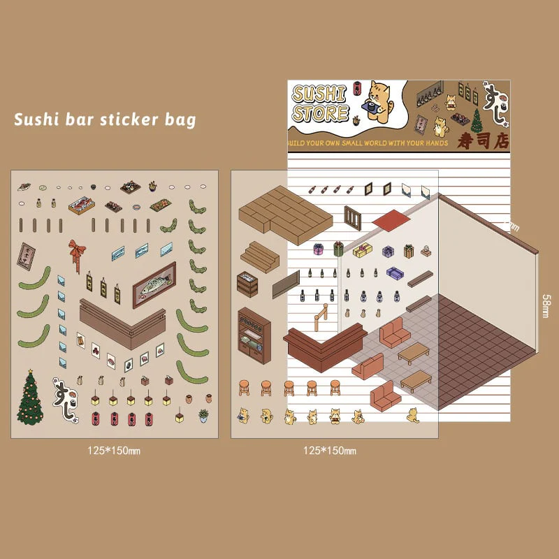 ✨DIY 3D House Stickers 🎁Give away free A pair of tweezers - Image 32