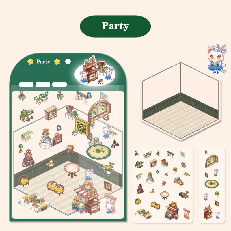 ✨DIY 3D House Stickers 🎁Give away free A pair of tweezers - Image 34