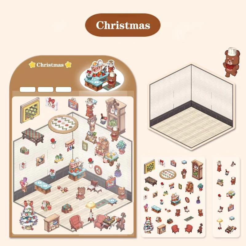 ✨DIY 3D House Stickers 🎁Give away free A pair of tweezers - Image 35