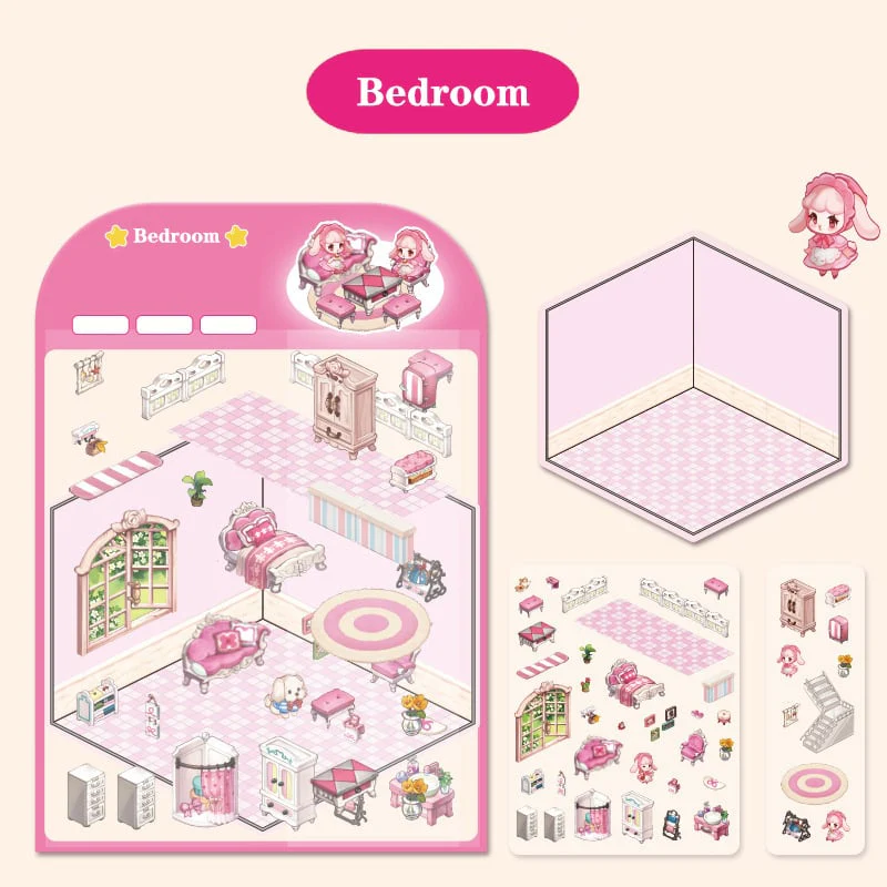 ✨DIY 3D House Stickers 🎁Give away free A pair of tweezers - Image 36