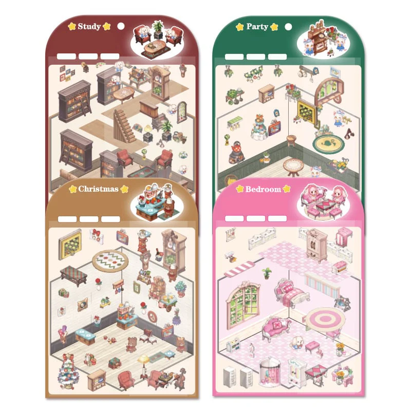 ✨DIY 3D House Stickers 🎁Give away free A pair of tweezers - Image 5