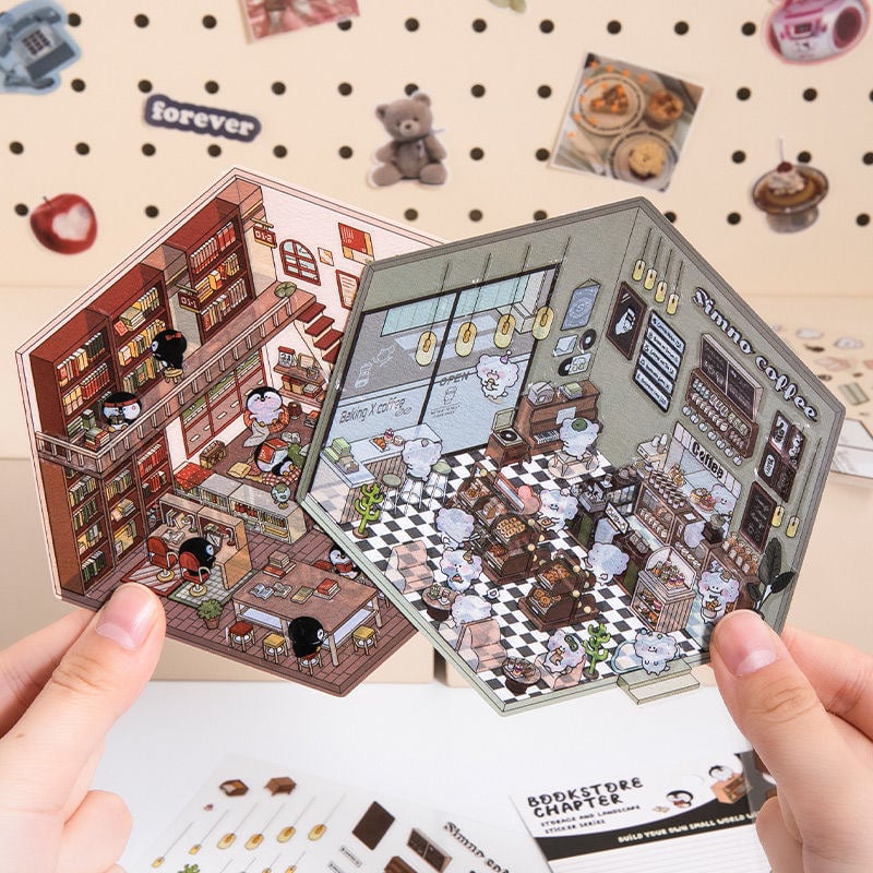 ✨DIY 3D House Stickers 🎁Give away free A pair of tweezers - Image 9