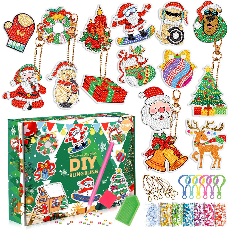 🎁Christmas DIY Diamond Painting Keychain - Image 2