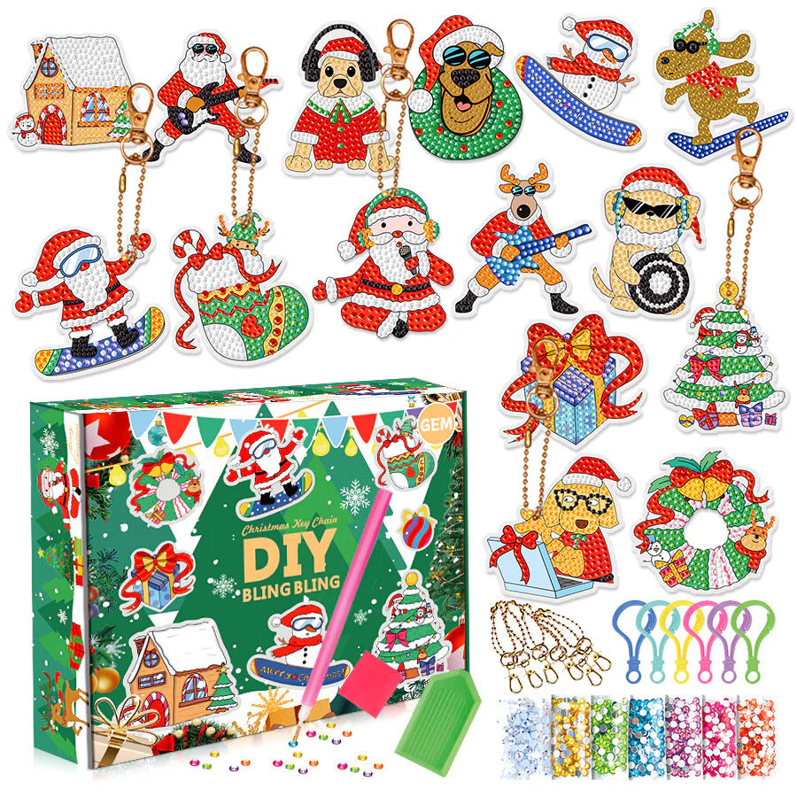 🎁Christmas DIY Diamond Painting Keychain - Image 3