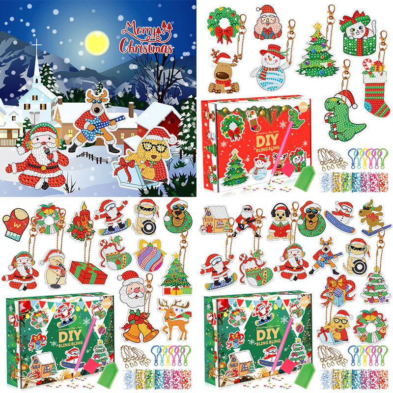 🎁Christmas DIY Diamond Painting Keychain - Image 4
