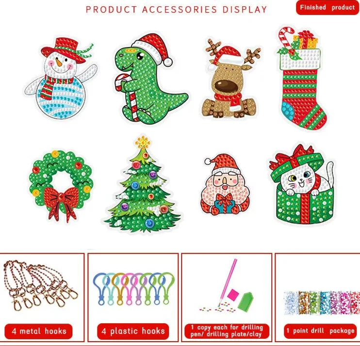 🎁Christmas DIY Diamond Painting Keychain - Image 5