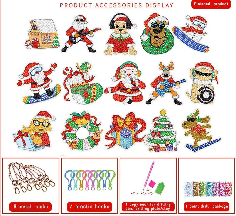 🎁Christmas DIY Diamond Painting Keychain - Image 7