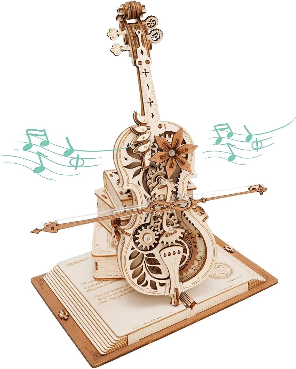 DIY Wooden Cello, Self Playing Musical Instrument, Magic Music Box, Cool Gift Ideas - Image 7