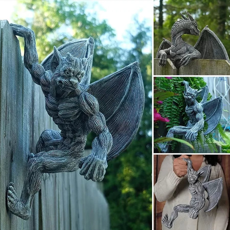 🔥 Dragon Winged Gargoyle Fence Hanger - Image 7