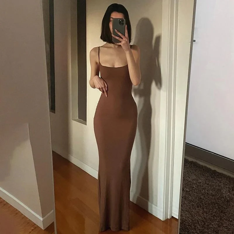 đ„SOFT LOUNGE LONG SLIP DRESS - Image 8