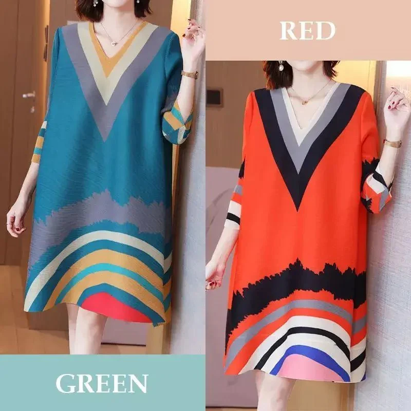 V-NECK NOBLE ELEGANT LOOSE DRESSš„HOT SALEš„ - Image 6