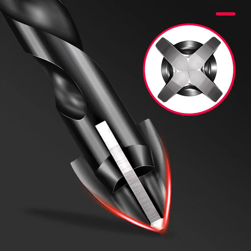 4-edge Cross Drill Bit Set 7pcs - Image 7