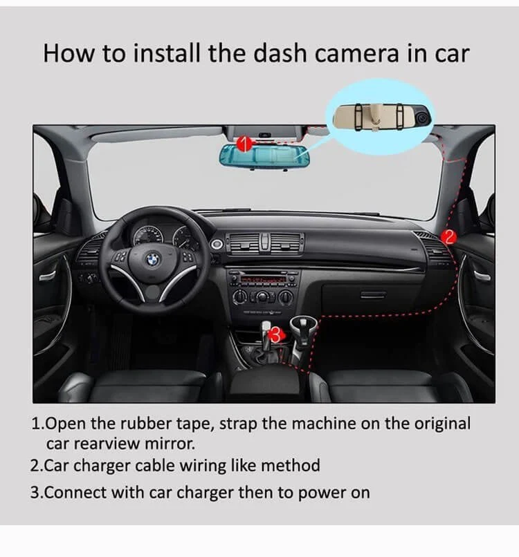 1080P Full HD Video Car Driving Recorder - Image 11