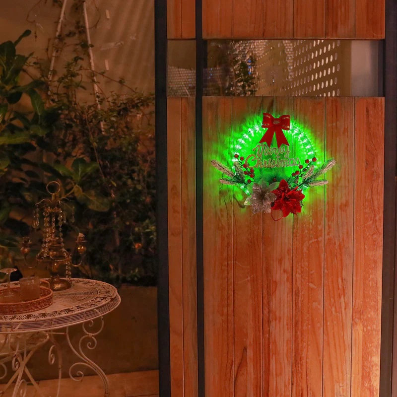 (🌲 Early Christmas Sale)🎁 Christmas Wreath Decorations with LED Lights💥 - Image 10