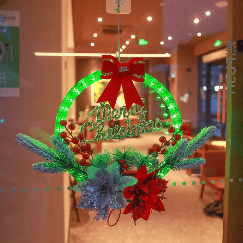 (🌲 Early Christmas Sale)🎁 Christmas Wreath Decorations with LED Lights💥 - Image 2