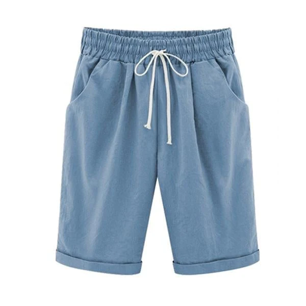Elastic Waist Casual Comfy Summer Shorts - Image 10