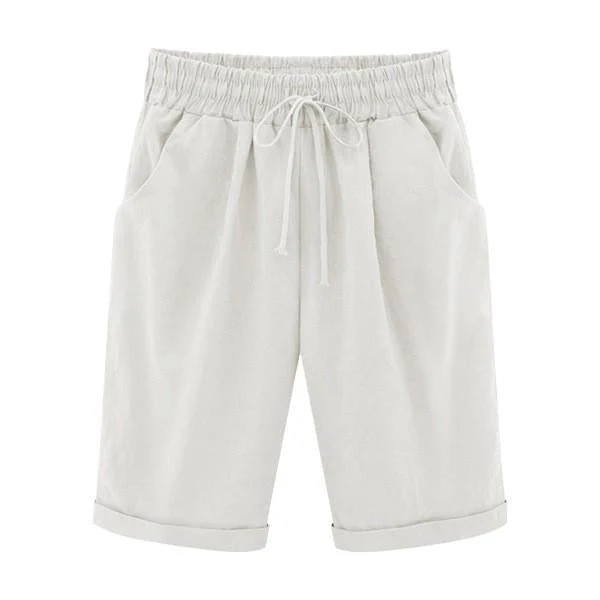 Elastic Waist Casual Comfy Summer Shorts - Image 3