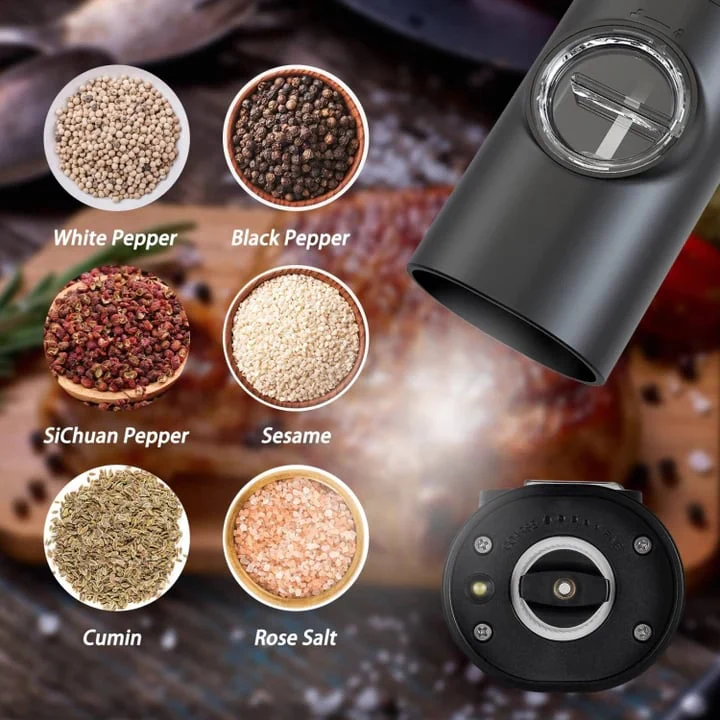 🌲Early Christmas Sale 49% off🌲Electric Grinder Set (2 pcs) - Electric Salt and Pepper Grinder with Adjustable Coarseness - Image 2