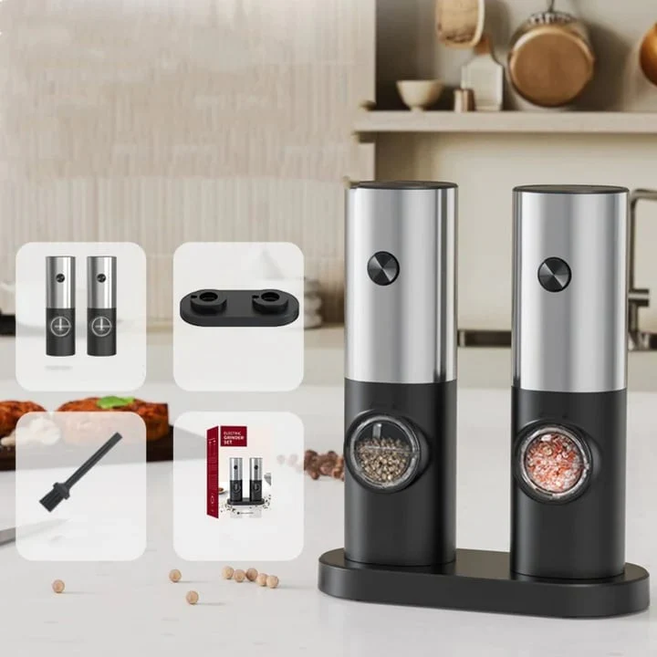 🌲Early Christmas Sale 49% off🌲Electric Grinder Set (2 pcs) - Electric Salt and Pepper Grinder with Adjustable Coarseness - Image 7