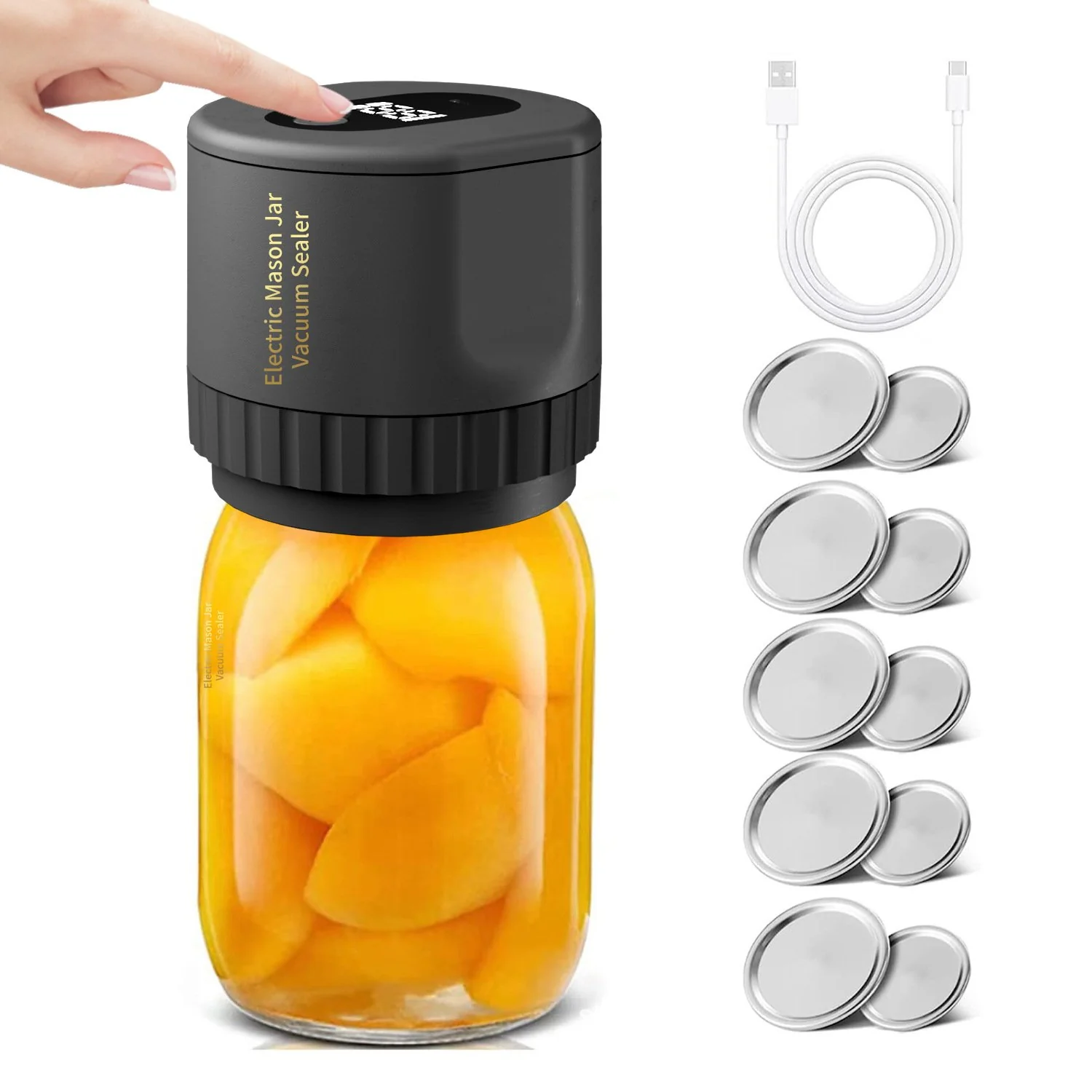 🎄Christmas Sale🎅Electric Vacuum Sealer For Mason Jars - Image 9