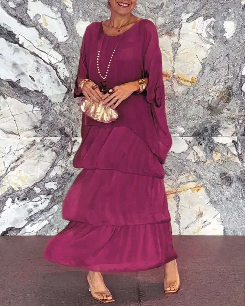š„Promotionš„Elegant V-neck Maxi Dress(BUY 2 FREE SHIPPING) - Image 12