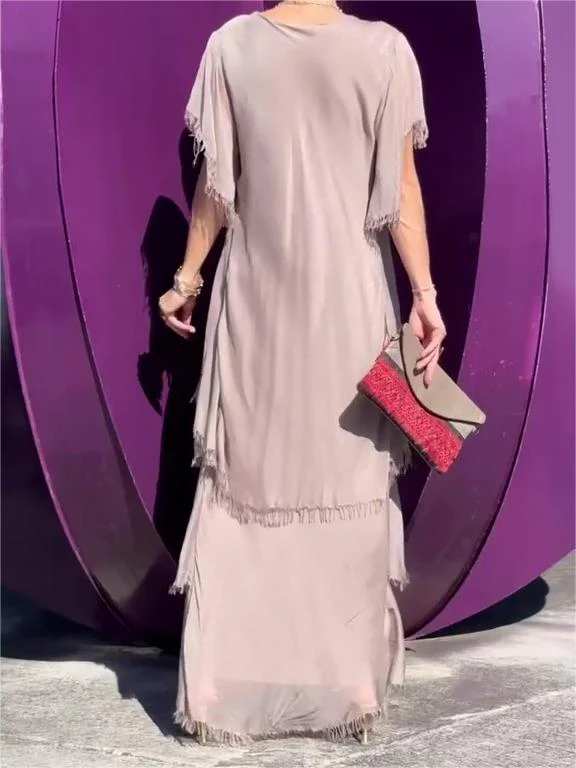 š„Promotionš„Elegant V-neck Maxi Dress(BUY 2 FREE SHIPPING) - Image 9