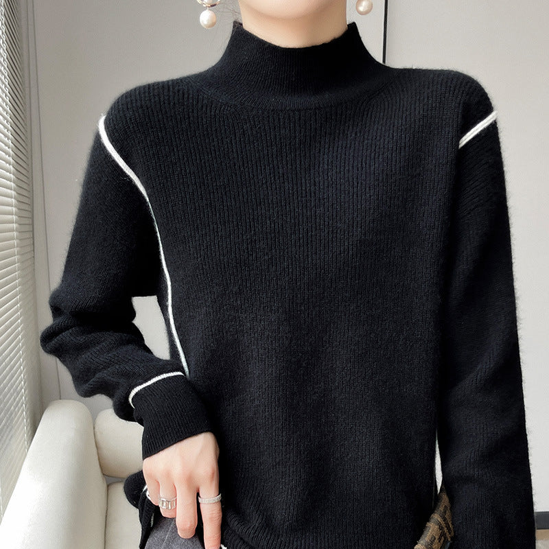Elegant simple turtleneck sweater - Image 4