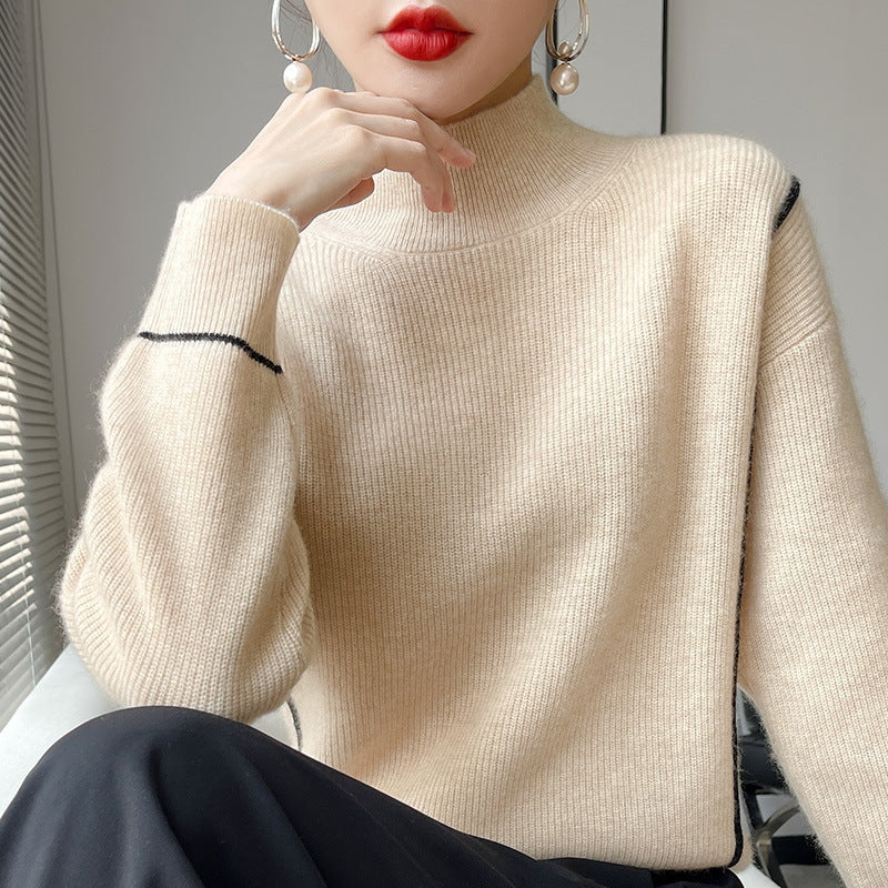 Elegant simple turtleneck sweater - Image 5