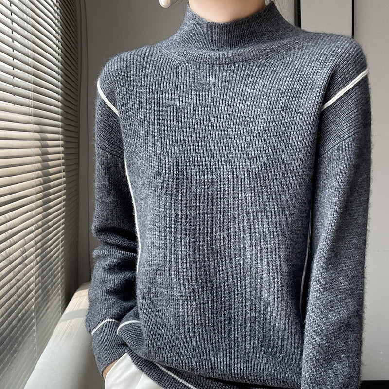 Elegant simple turtleneck sweater - Image 6