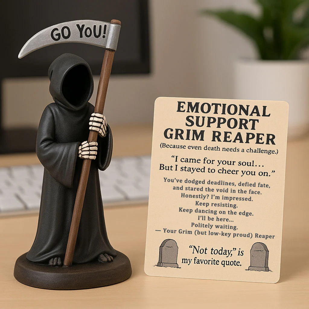 Emotional Support Grim Reaper Figurine - Image 3