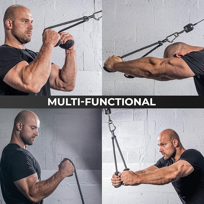 Ergonomic Handle Triceps Training Cord - Image 2