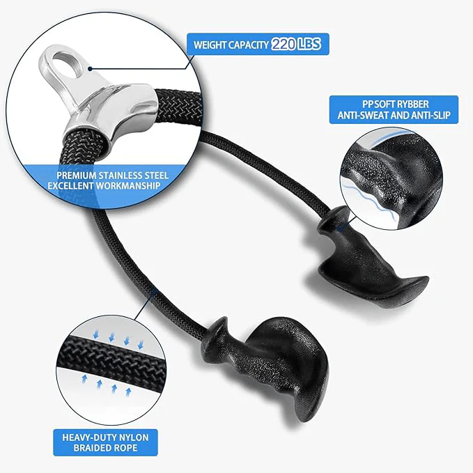 Ergonomic Handle Triceps Training Cord - Image 4
