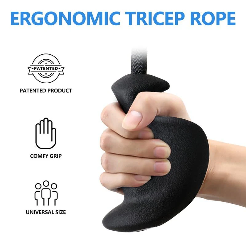 Ergonomic Handle Triceps Training Cord - Image 6
